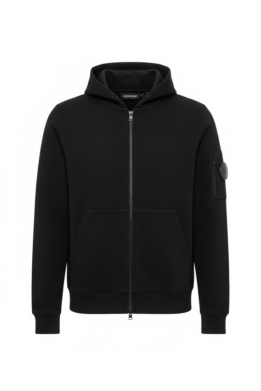 C.P. Company Zip-Up Black