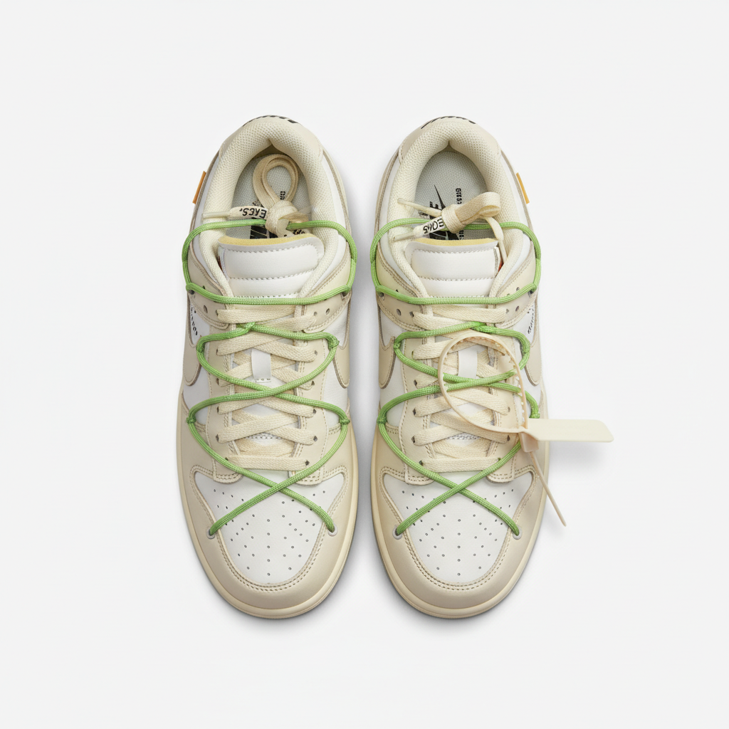 Off-White x Nike Dunk Low - Top View